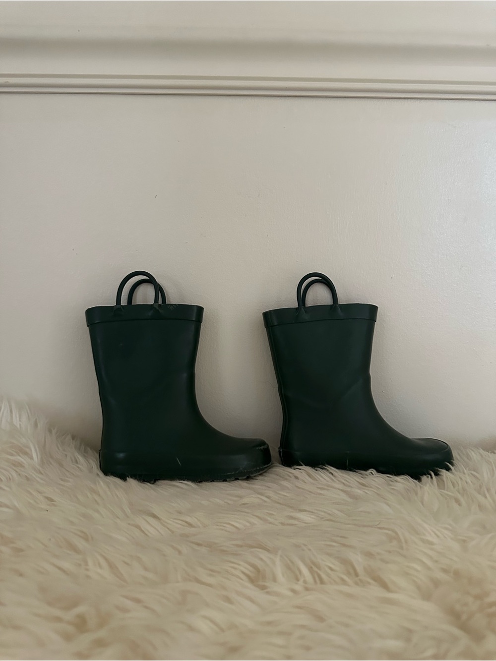 Lone Cone Kids Waterproof Rain Boots in Dark Green